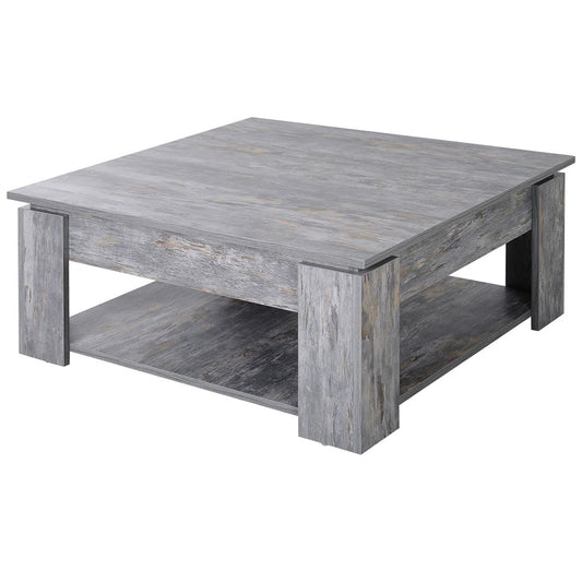 Wood Grain Coffee Table with 36 cm Height, Stylish Addition to Living Room Decor