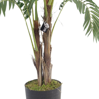 120cm Realistic Palm Tree with Copper Planter - Perfect for Home Spaces