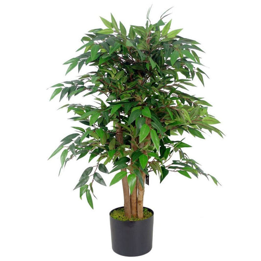 90cm Realistic Artificial Ficus Tree, Lifelike Plant Decoration