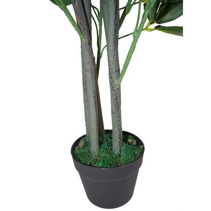 95cm Dark Green Umbrella Tree - Artificial Ficus for Stylish Interiors