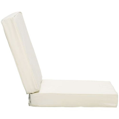 Transform Your Patio: Cream White Outdoor Seat & Back Cushion Set