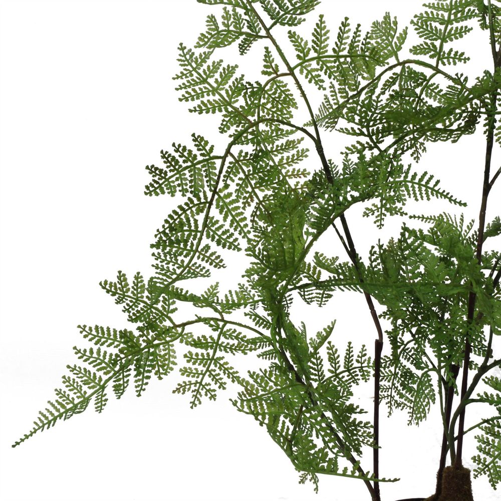 150cm Extra Large Artificial Fern Foliage Plant in Gold Planter for a Luxe Natural Look