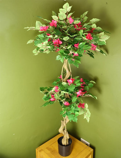 150cm Pink Bougainvillea Tree - Artificial Silk for Charming Decor