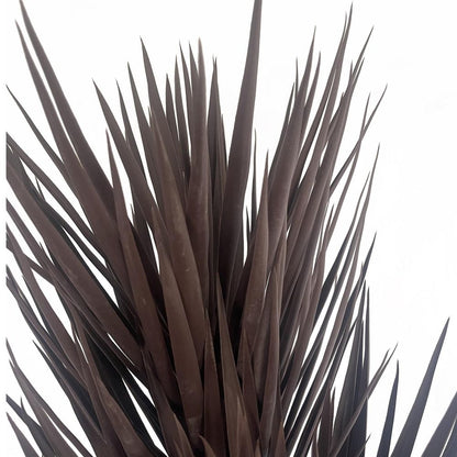 155cm UV Resistant Spiky Artificial Yukka Tree - Triple Dark Red and Brown for Outdoor Use