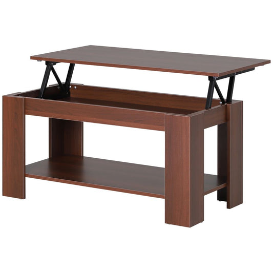 Natural Wood Grain Coffee Table, 50/63cm Height, Elegant Design