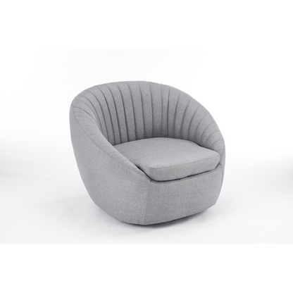 86cm Grey Velvet Armchair, Stylish and Plush