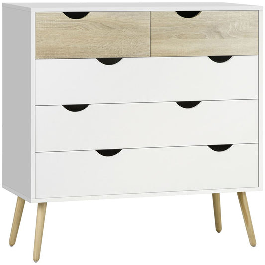 5-Drawer Storage Unit, Elegant Chest of Drawers for Organising Bedroom Essentials