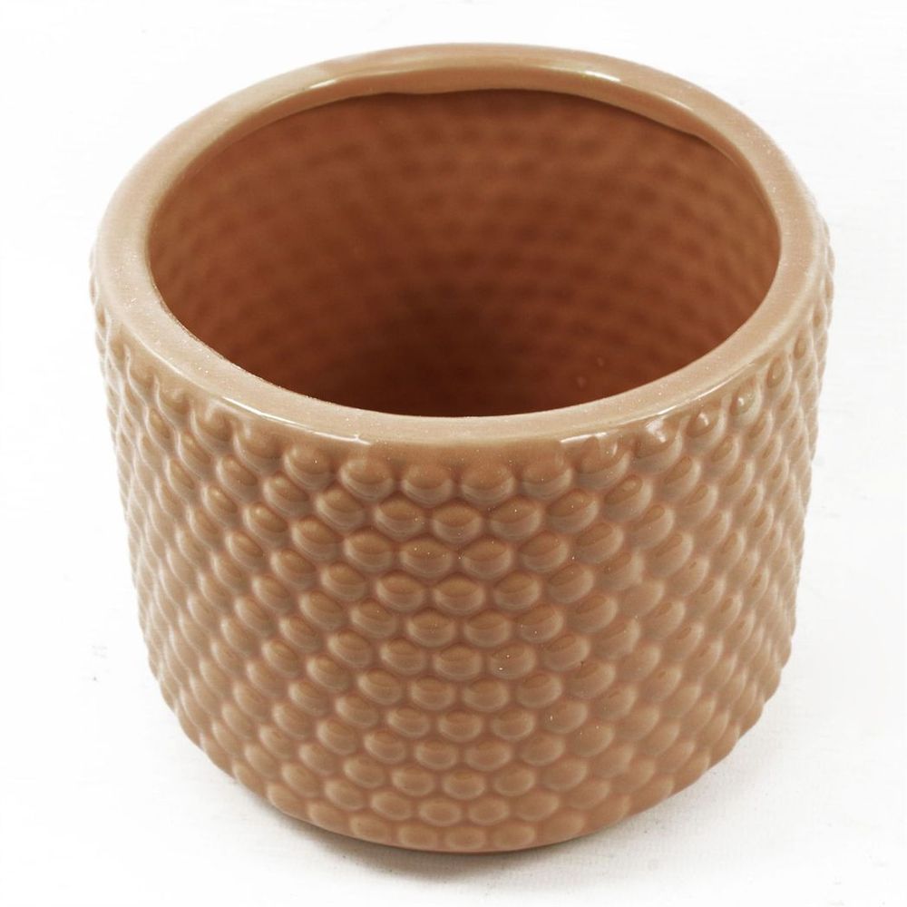 60cm Artificial Grass Plant in a Dusty Peach Ceramic Planter for Indoor Decor Styling