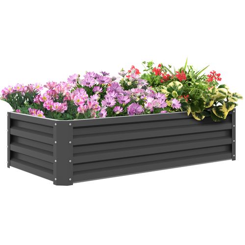 Elevated Garden Bed - Steel Planter Box for Thriving Flowers