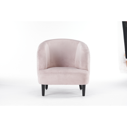 77cm Grey Velvet Armchair, Luxurious and Comfortable