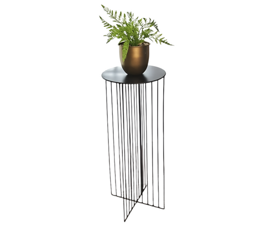 Metal Flower Stand Side Table, Modern and Chic