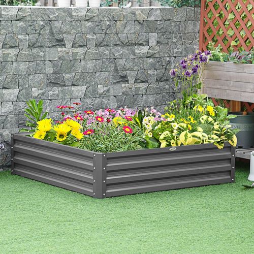 Metal Raised Garden Bed: Durable Steel Planter for Flowers & Veggies