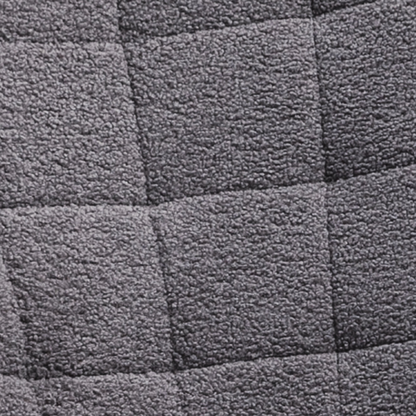 HOMCOM Wingback Rocking Chair for Nursing w/ Steel Frame and Wooden Base Grey