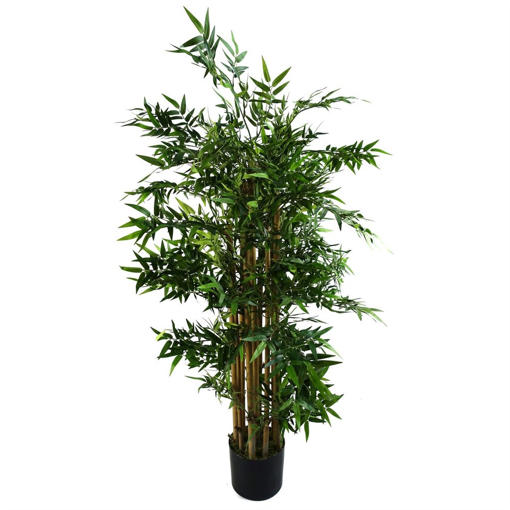 120cm Artificial Oriental Bamboo Plant - Exotic Faux Greenery for Stylish Indoor Decor