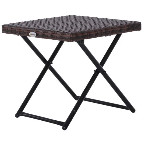 Versatile Folding Rattan Coffee Table for Outdoor & Indoor Spaces