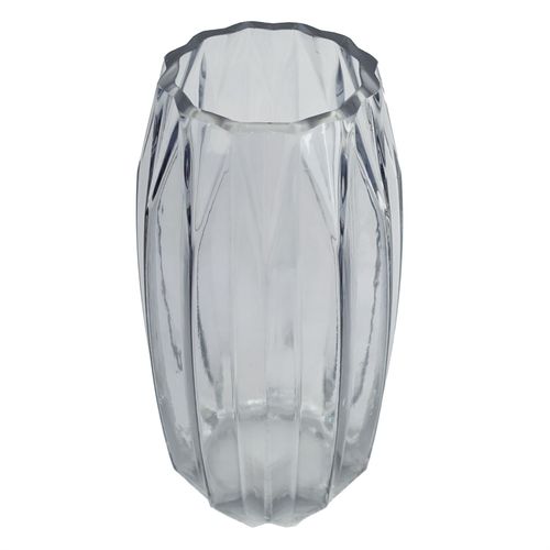 30cm Clear Contemporary Glass Vase