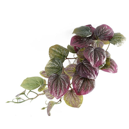 35cm Artificial Potted Trailing Purple Pothos Plant