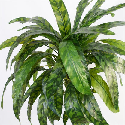 90cm Variegated Artificial Calathea Plant for Striking Indoor Aesthetics