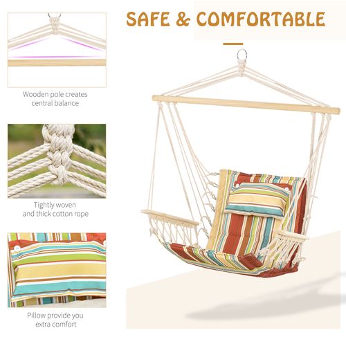 Cosy Hanging Hammock Chair - Safe, Spacious & Stylish Outdoor Swing