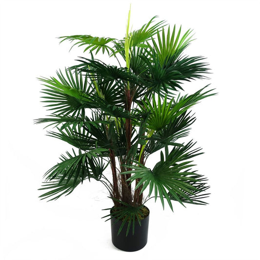 90cm Artificial Fan Palm Tree for Tropical Home Decor