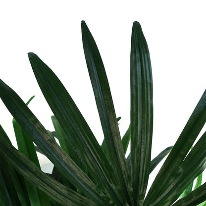 100cm Artificial Raphis Palm Tree - Perfectly Realistic Indoor Plant for Tropical Ambience