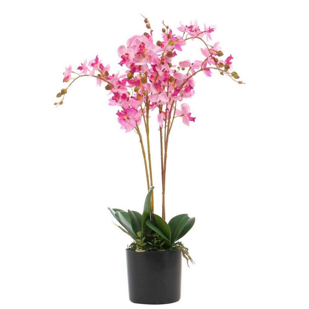 60cm Realistic Artificial Orchid Flower Display in Pot