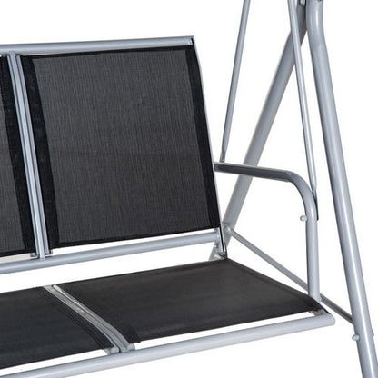 Stylish Outdoor 3-Seater Swing Chair with UV Canopy - Perfect for Relaxation!