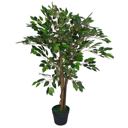 90cm Realistic Artificial Ficus Tree, Lifelike Plant Decoration