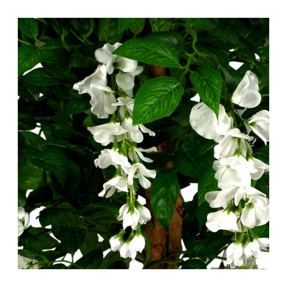 130cm Premium Luxury White Wisteria Tree - Elegant Floral Display