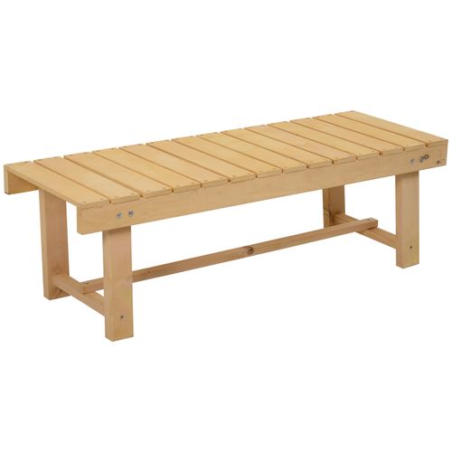 Rustic Fir Wood 2-Seater Patio Bench - Outdoor Elegance Awaits!