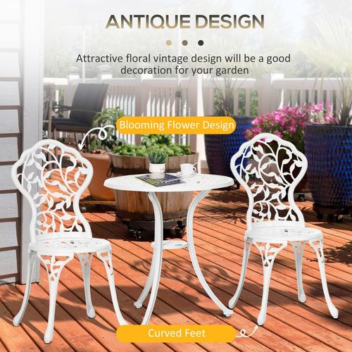 Elegant Aluminium Bistro Set - Stylish Outdoor Dining for Any Space