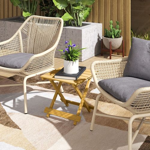 Versatile Wooden Folding Garden Table - Perfect for Indoors & Outdoors