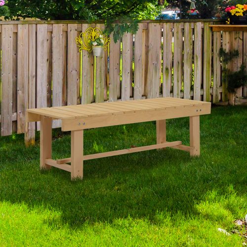 Rustic Fir Wood 2-Seater Patio Bench - Outdoor Elegance Awaits!