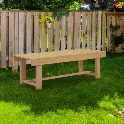 Rustic Fir Wood 2-Seater Patio Bench - Outdoor Elegance Awaits!