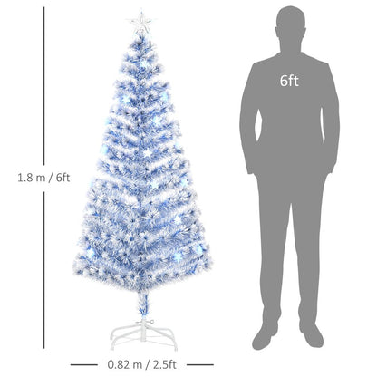 Artificial Fibre Optic Christmas Tree with 26 LED Lights for Festive Seasonal Decoration