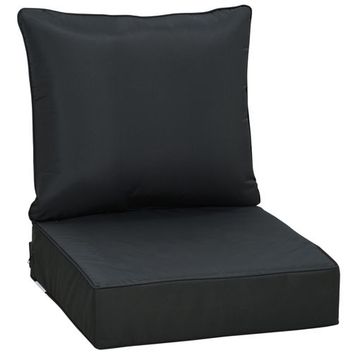 Cosy Deep Seating Cushion Set – Soft, Washable Black Comfort