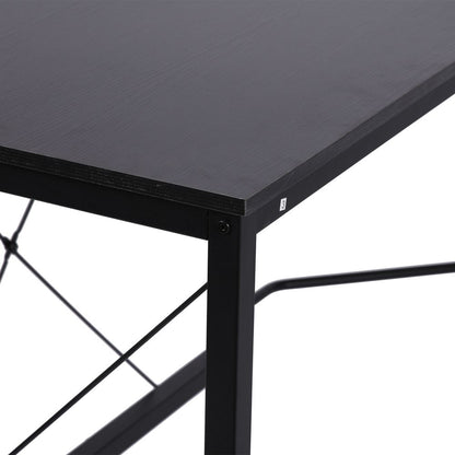 Black Corner L-Shape Desk, Ideal for Home Office and Gaming Computer Workstation