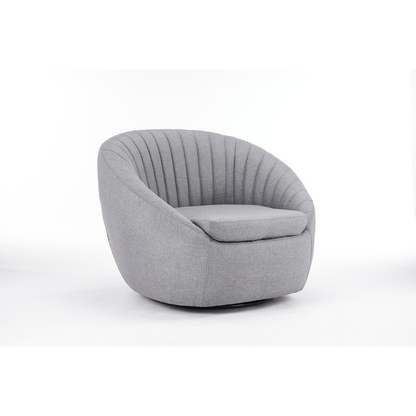 86cm Grey Velvet Armchair, Stylish and Plush