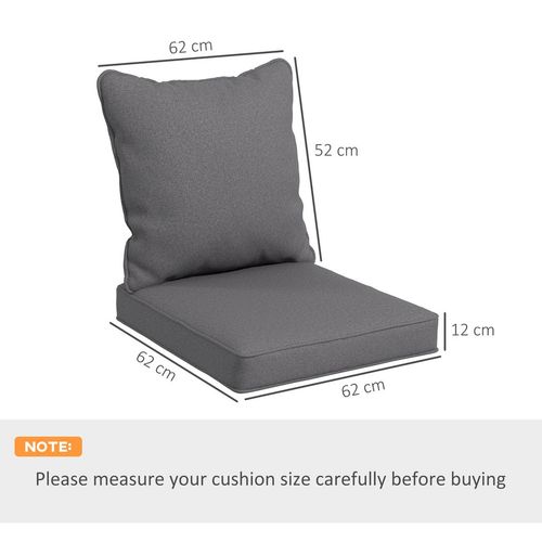 Charcoal Grey One-Piece Outdoor Cushion for Ultimate Relaxation