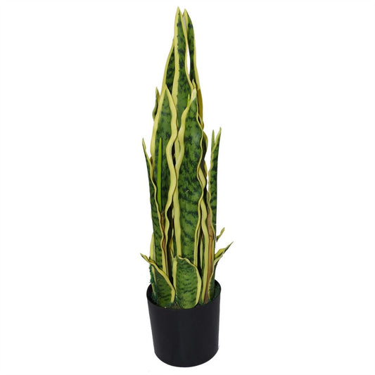 55cm Indoor Artificial Sansevieria Plant - Yellow Green