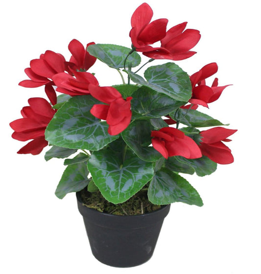 38cm Red Artificial Cylamen Plant