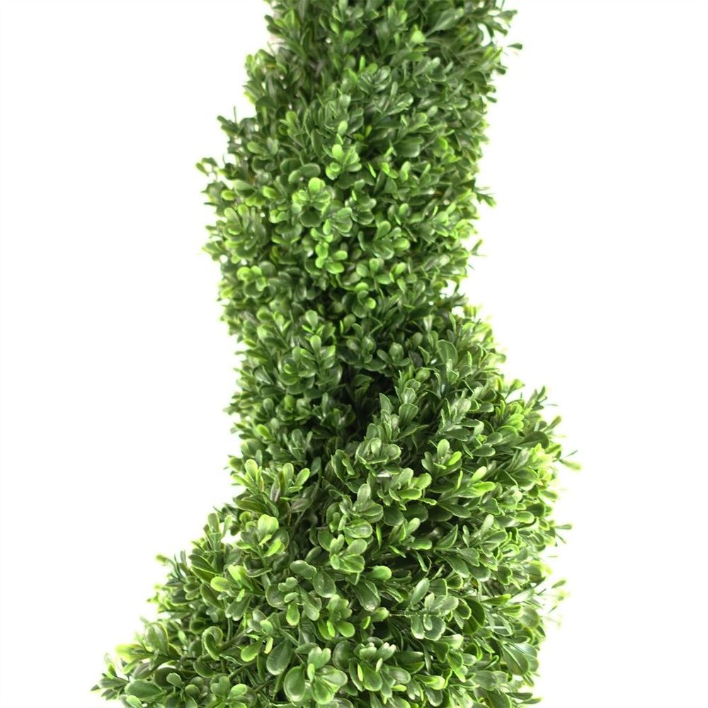 125cm UV Resistant Boxwood Spiral Tree with 920 Leaves for Lasting Beauty