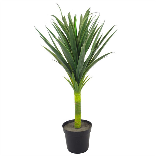 90cm Large Artificial Green Yucca Plant with Spiky Tree Design