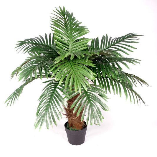 100cm Artificial Princess Palm Tree with Brown Trunk, Lifelike Décor