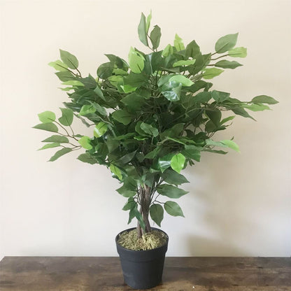 60cm Artificial Ficus Tree Plant - Large Bushy Design for Lush Indoor Decor