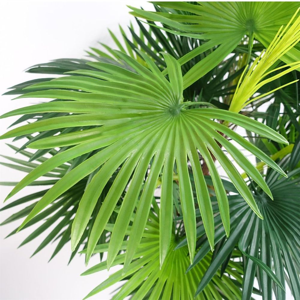 90cm Artificial Fan Palm Tree for Tropical Home Decor