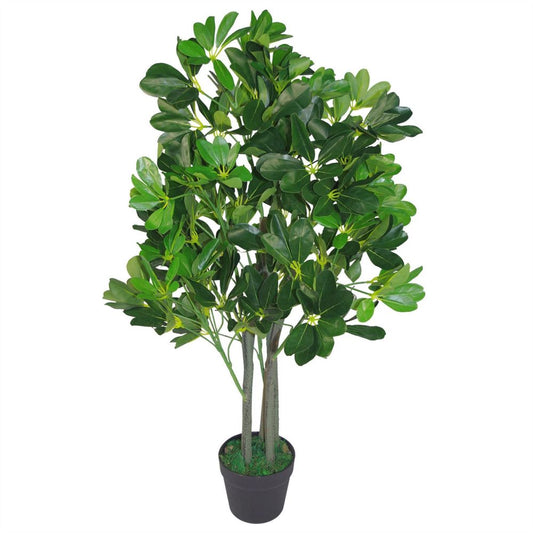 95cm Dark Green Umbrella Tree - Artificial Ficus for Stylish Interiors