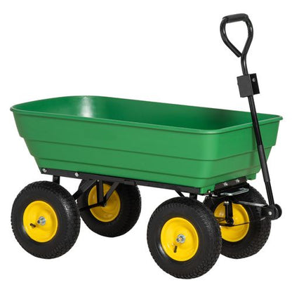 125L Heavy-Duty Garden Cart: Effortless Transport & Quick Dump Design