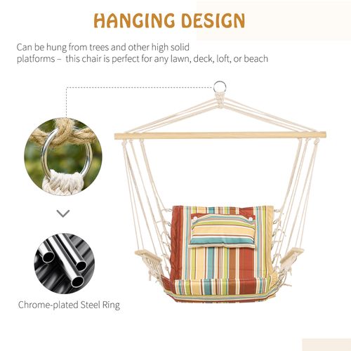 Cosy Hanging Hammock Chair - Safe, Spacious & Stylish Outdoor Swing