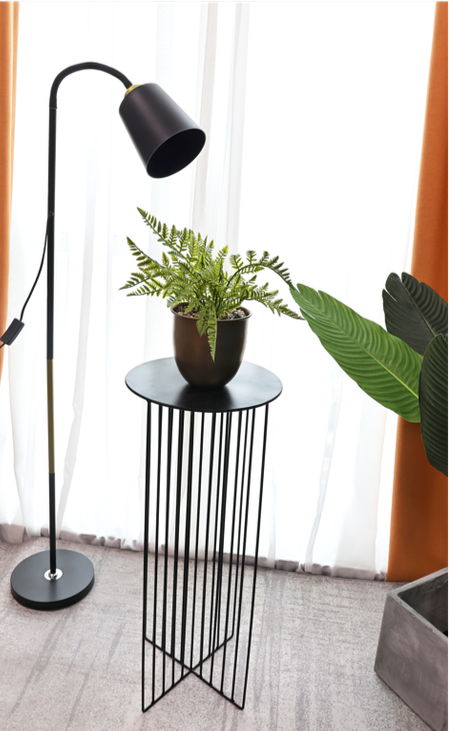 Metal Flower Stand Side Table, Modern and Chic